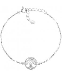 Brilio Silver Tyylikäs hopeinen rannekoru Tree of Life BRC63W