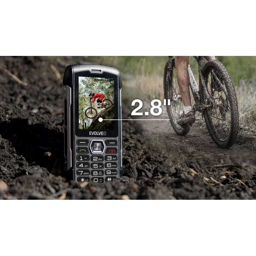 EVOLVEO StrongPhone H1 musta-hopea – 3