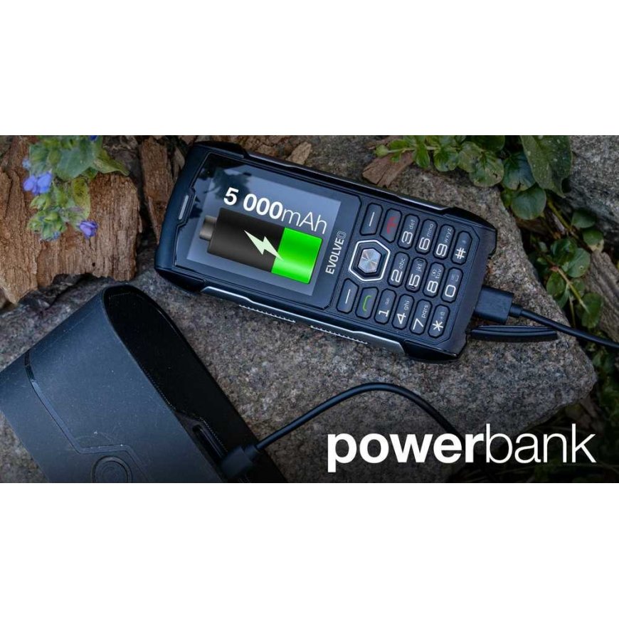 EVOLVEO StrongPhone H1 musta-hopea – 4