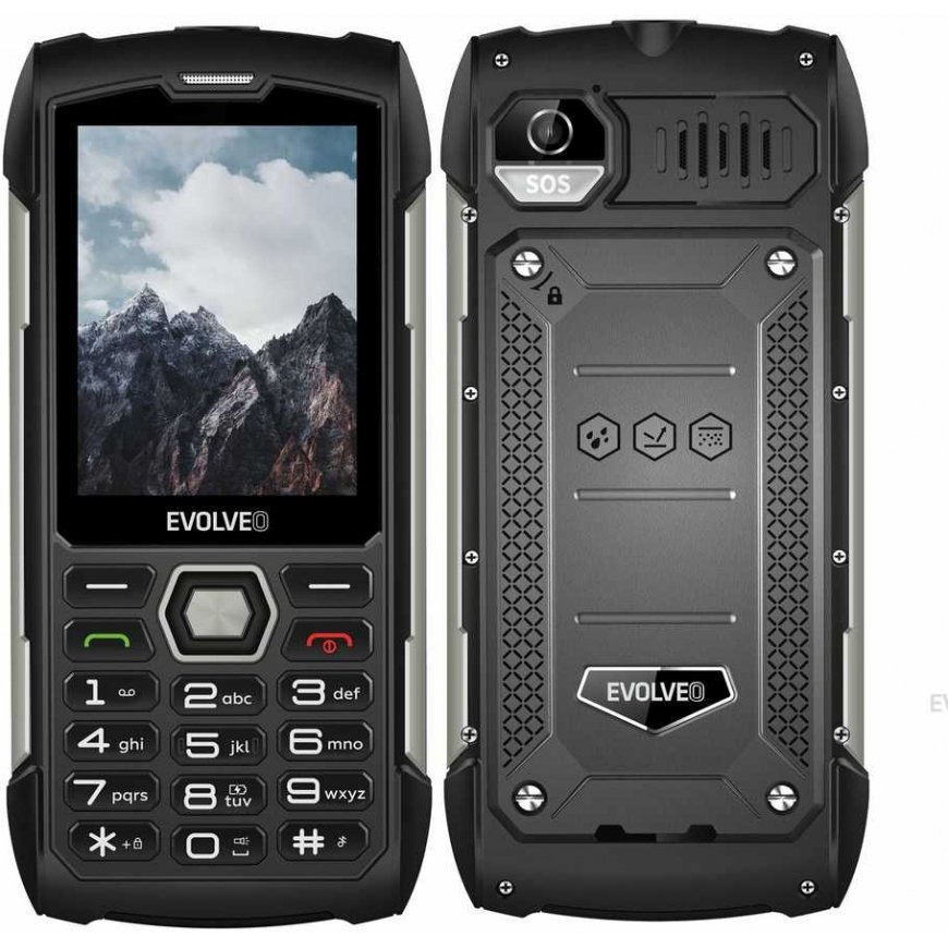 EVOLVEO StrongPhone H1 black-silver – 5