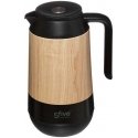 5five Simply Smart Thermal Jug, 1 L, musta puisella koristeella