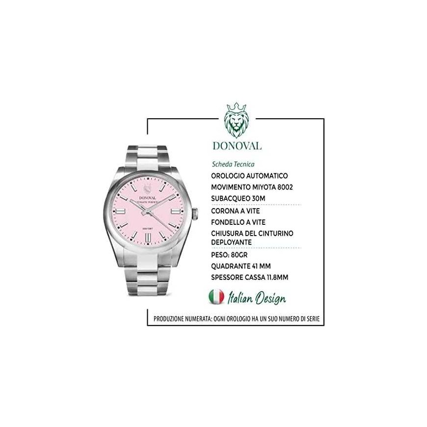 AUTOMATIC Men's Watch DONOVAL WATCHES Pink PANTHER DL0005 + box (zdo001e) – 3