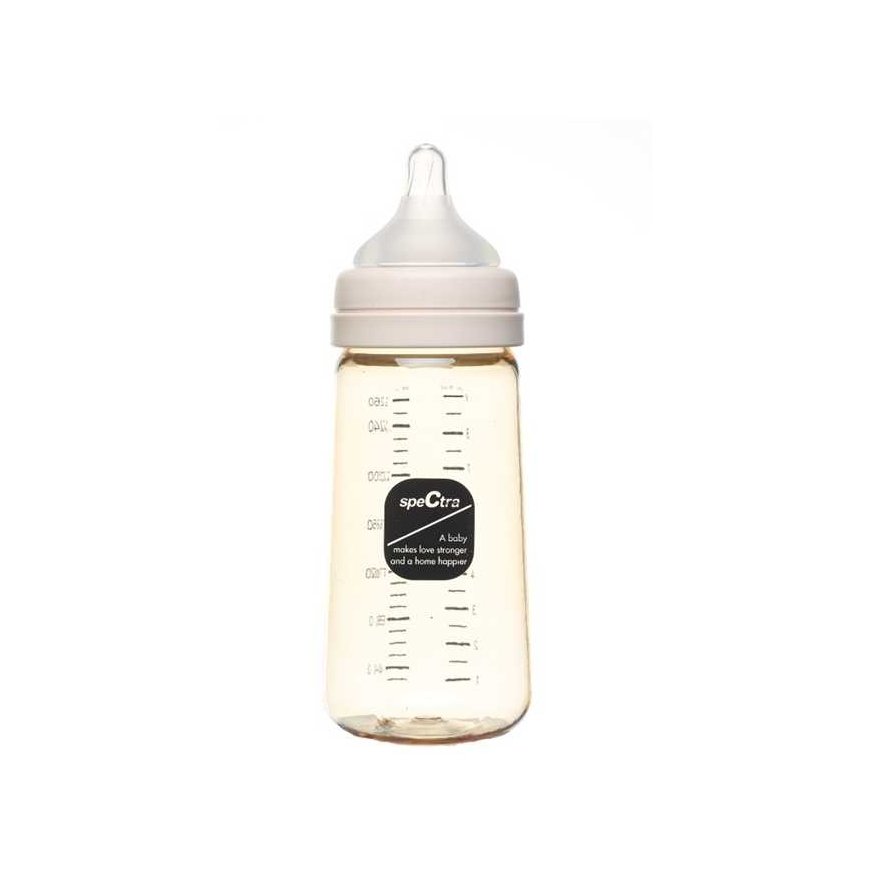 SPECTRA PPSU PULLOT, 260 ML, S-KOKOINEN NÄNNI, KERMAVANILJA
