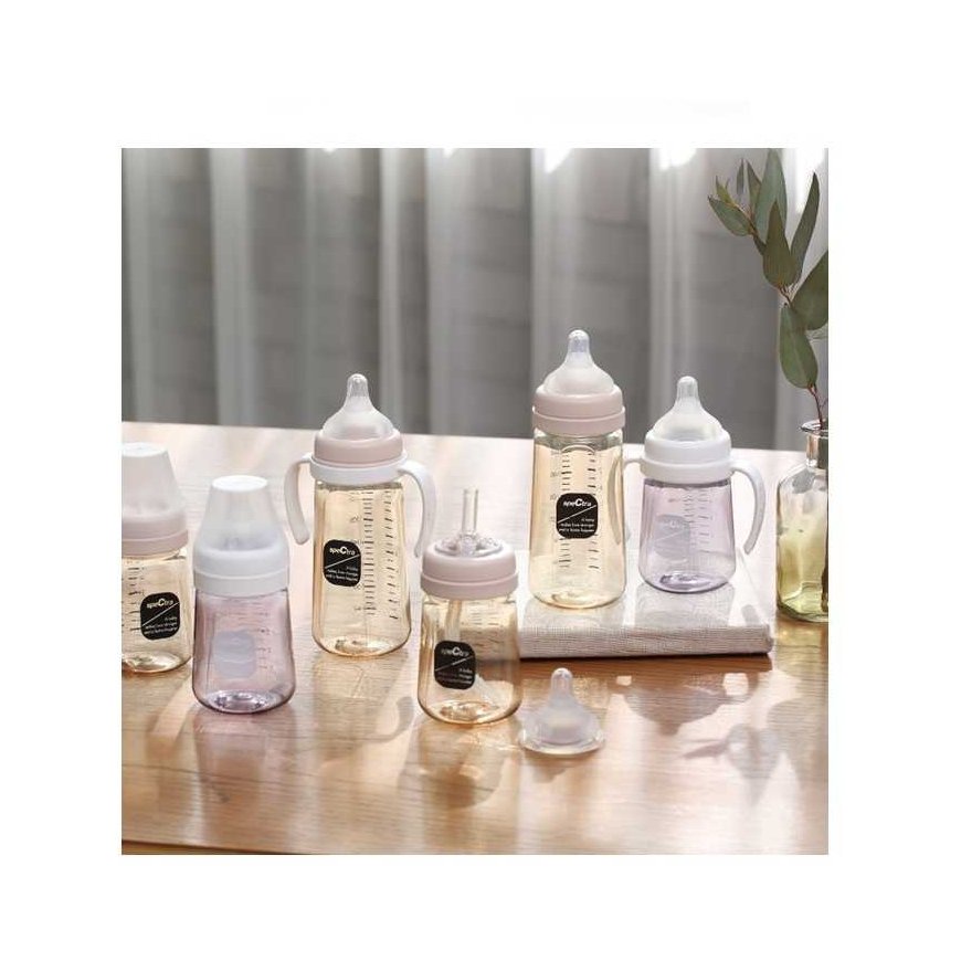 SPECTRA PPSU BOTTLE, 260 ML, WITH SIZE S NIPPLE, CREAM VANILLA – 4