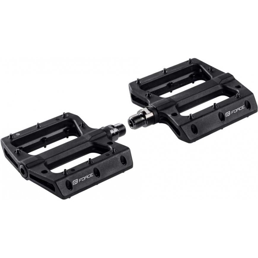 pedals FORCE BLIZZ 2.0 nylon, diameter bearings, black
