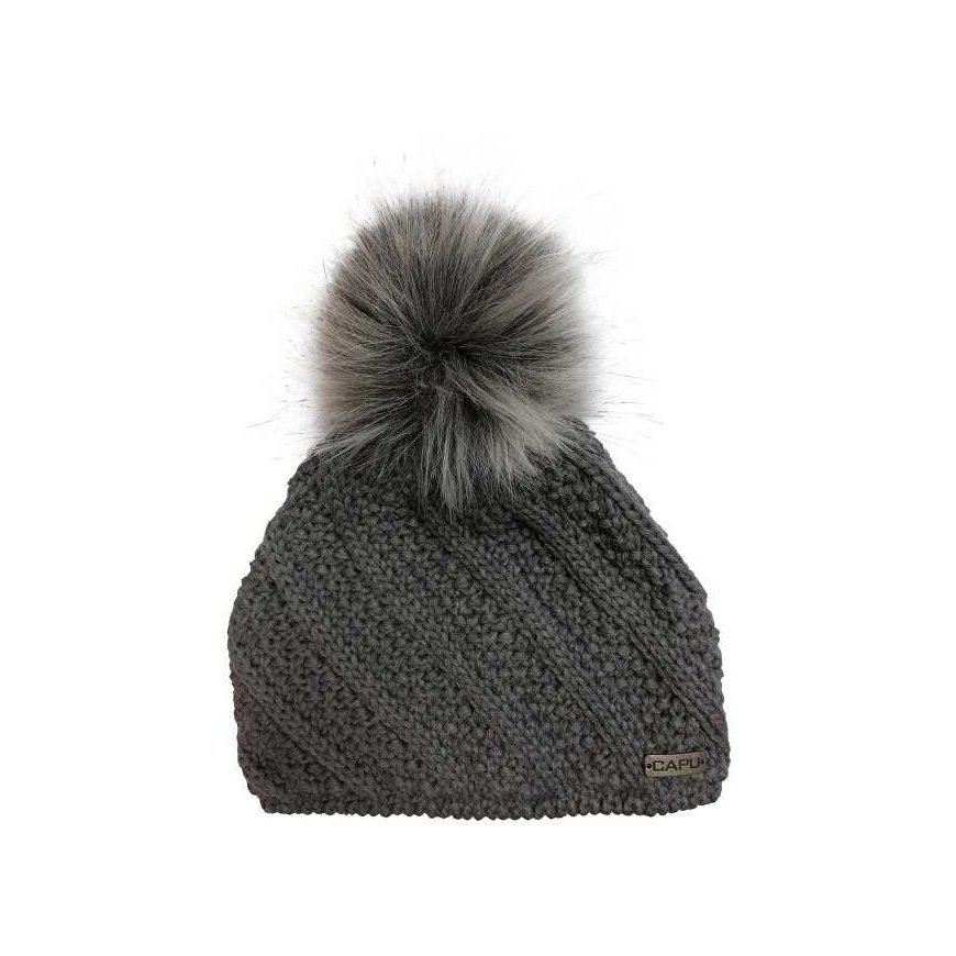 Capu Winter hat with pom-pom Grey 350-G