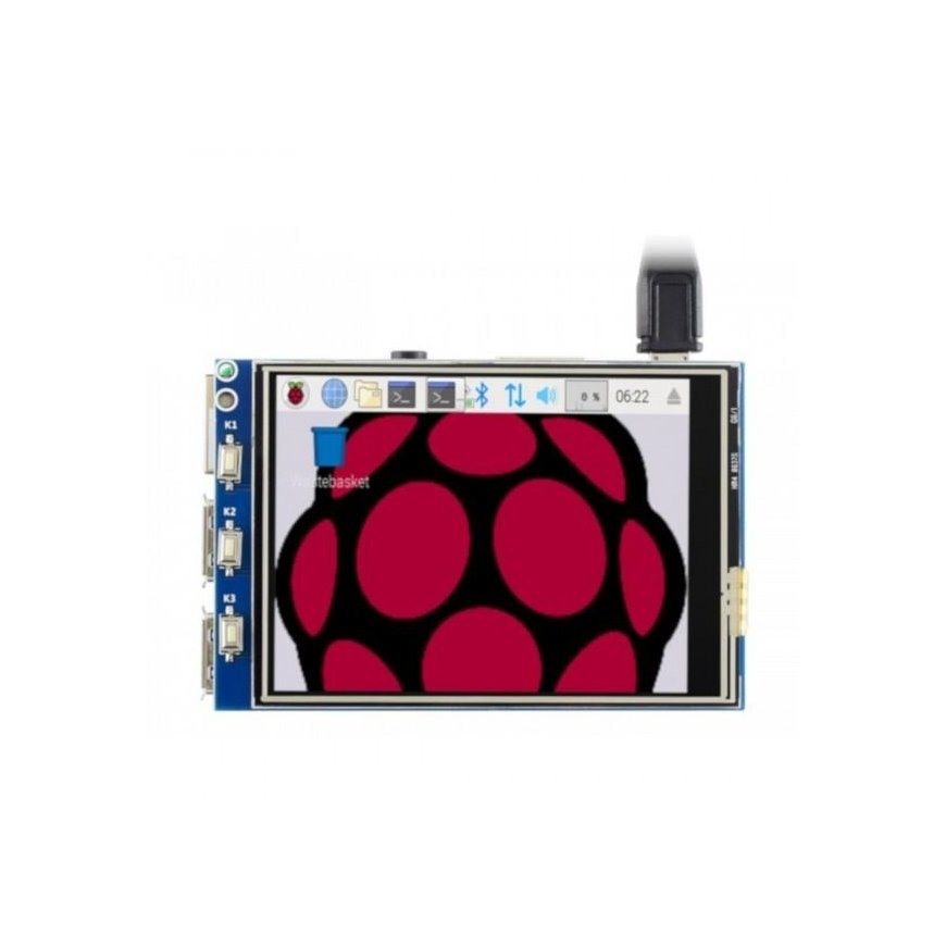 Jutiklinis Varžinis Ekranas Raspberry Pi Mikrokompiuteriui - LCD TFT 3.2''