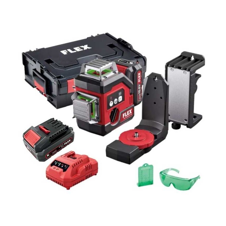 Cross line laser level FLEX ALC 3/360-G/R 12V
