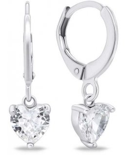Brilio Silver Brilio Silver Silver hoop earrings Hearts EA654W