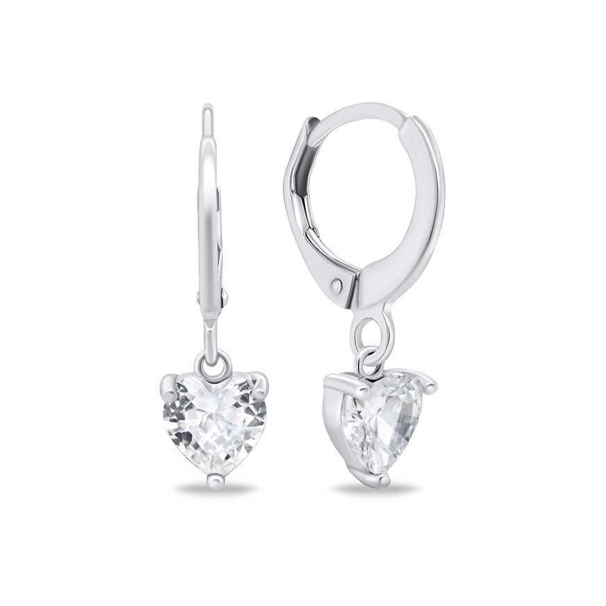 Brilio Silver Brilio Silver Silver hoop earrings Hearts EA654W