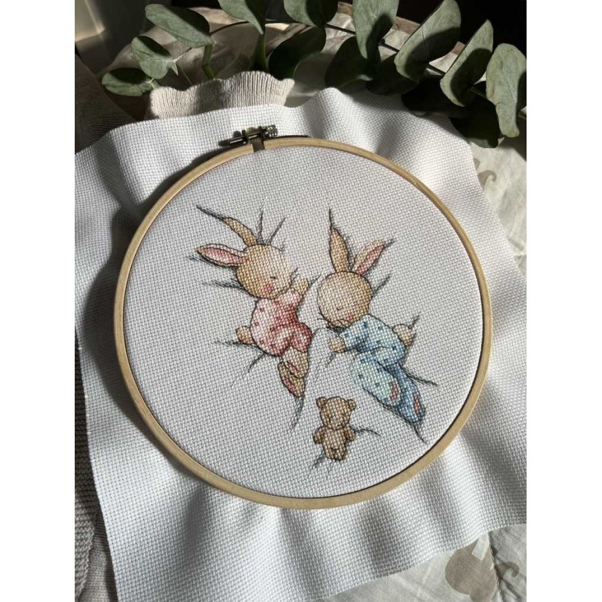 Beldizart Cross stitch kit "Sleeping Bunnies" SANS-70 – 3