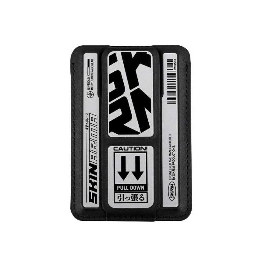 Case MagSafe pocket Skinarma Kado Kira Kobai Wallet Mag-Charge Grip Stand chrome