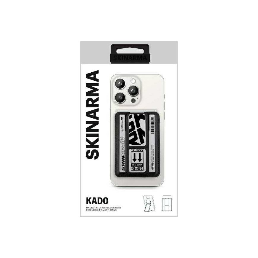 Kotelo MagSafe tasku Skinarma Kado Kira Kobai Lompakko Mag-Charge Grip Teline kromi – 3