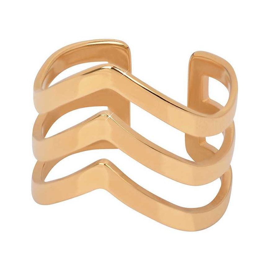 Troli Triple auksinis-plated steel ring