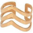 Troli Triple gold-plated steel ring Troli Triple gold-plated steel ring