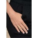 Troli Triple auksinis-plated steel ring Troli Triple auksinis-plated steel ring
