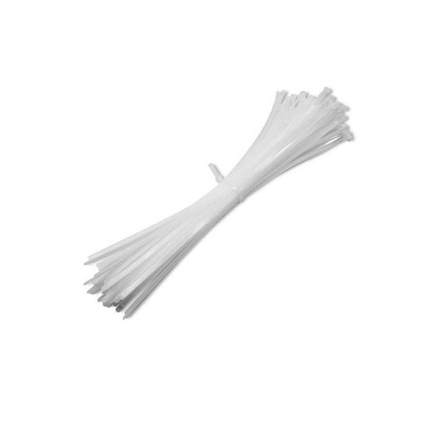 QOLTEC 52238 Reusable self-locking cable tie 7.2x450 mm nylon UV White – 4