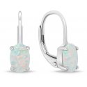 Brilio Silver Beautiful silver earrings with synthetic opals EA934W Brilio Silver Beautiful silver earrings with synthetic opals EA934W
