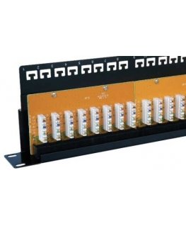 SOLARIX patch panel, CAT6, 24 x RJ45, UTP, with strap, black, 1U