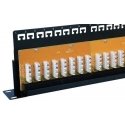 SOLARIX patch panel, CAT6, 24 x RJ45, UTP, with strap, black, 1U