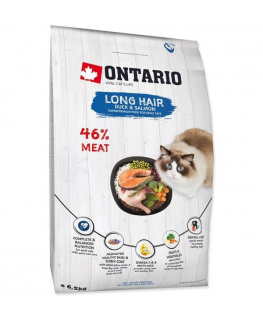 Dry cat food - Ontario Cat Longhair 6.5kg