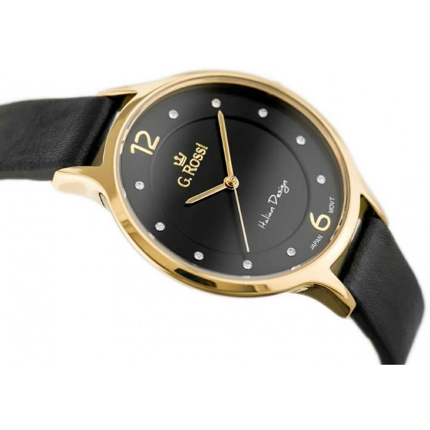 Naisten kello G. ROSSI 10411A-1A2 NA PASKU (zg714f) + BOX – 4