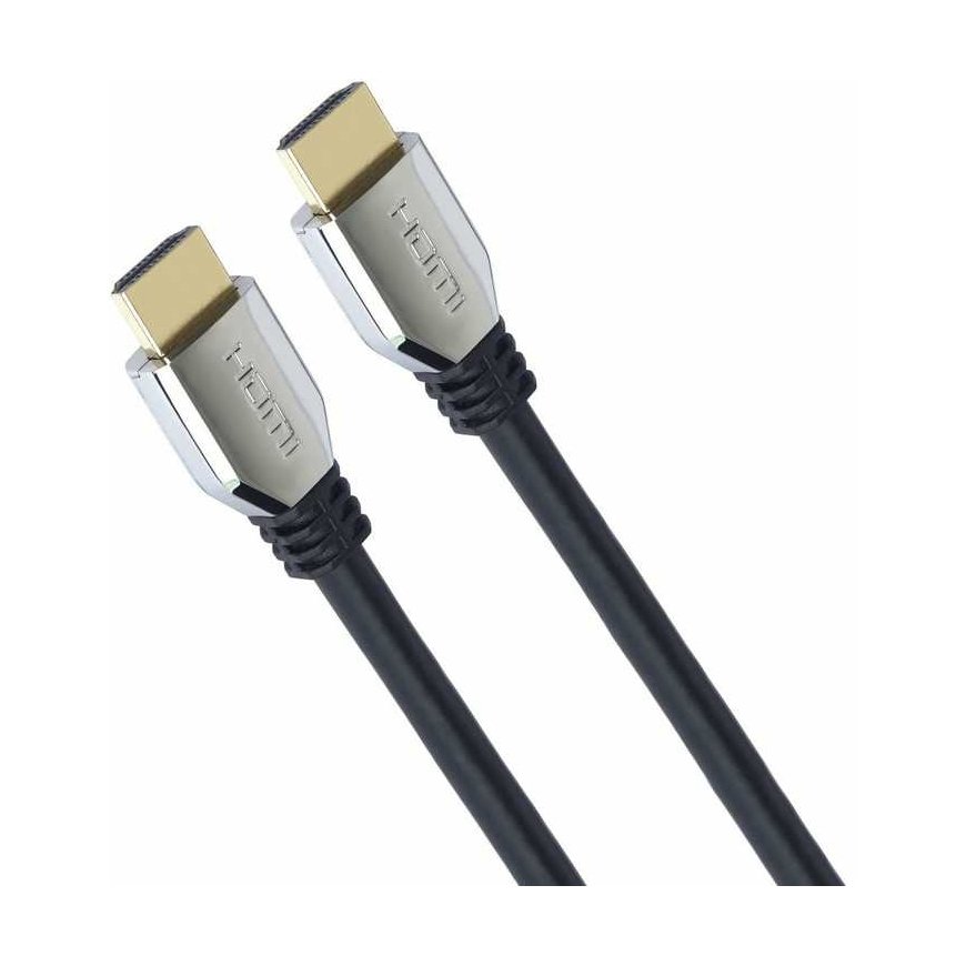 PremiumCord PREMIUMCORD laidas HDMI 2.1 High Speed + Ethernet kabelis (cinko lydinio kabelis, auksinės jungtys) 2 m – 2