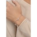 Brilio Silver Timeless silver bracelet with cross BRC25WBC