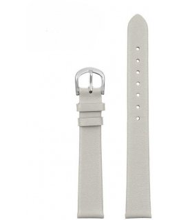 Pacific W36L leather watch strap - white - 18mm