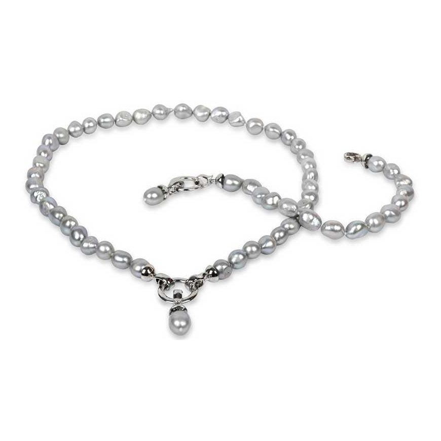 Jwl Luxury Pearls Apyrankė iš tikrų pilkų perlų JL0558 – 2