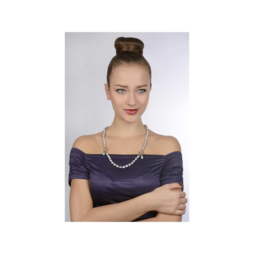Jwl Luxury Pearls Apyrankė iš tikrų pilkų perlų JL0558 – 4