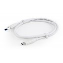 Gembird CCP-USB3-AMCM-1M-W USB kabelis USB 3.2 Gen 1 (3.1 Gen 1) USB A USB C Balta Gembird CCP-USB3-AMCM-1M-W USB kabelis USB 3.2 Gen 1 (3.1 Gen 1) USB A USB C Balta