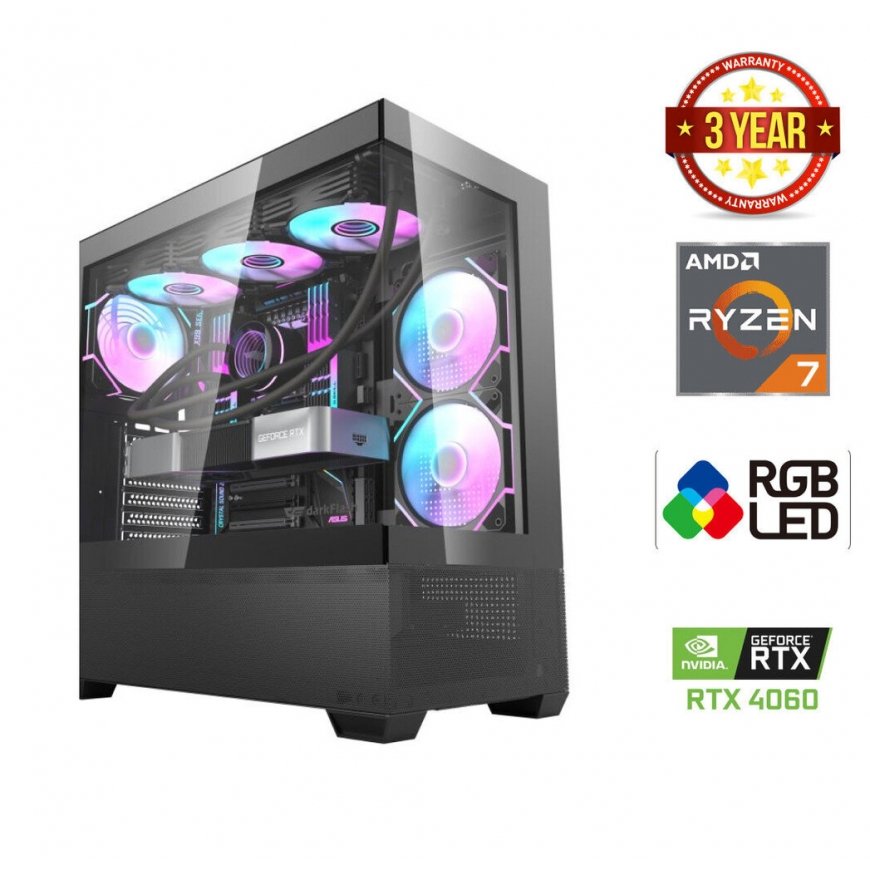 MDATA GAMING Ryzen 7 7800X3D 32GB 1TB SSD RTX 4060 NoOs