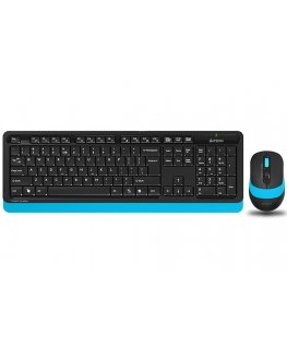 A4Tech Fstyler FG1010 keyboard Mouse included Office RF Wireless QWERTY English Black, Blue