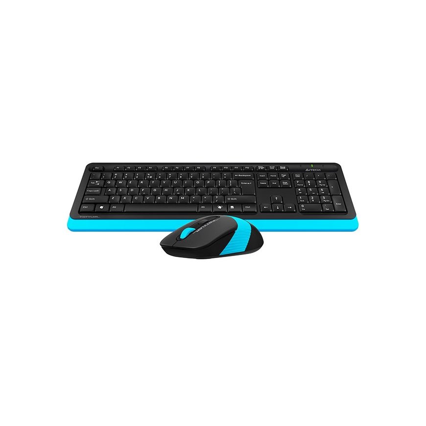 A4Tech Fstyler FG1010 keyboard Mouse included Office RF Wireless QWERTY English Black, Blue – 2