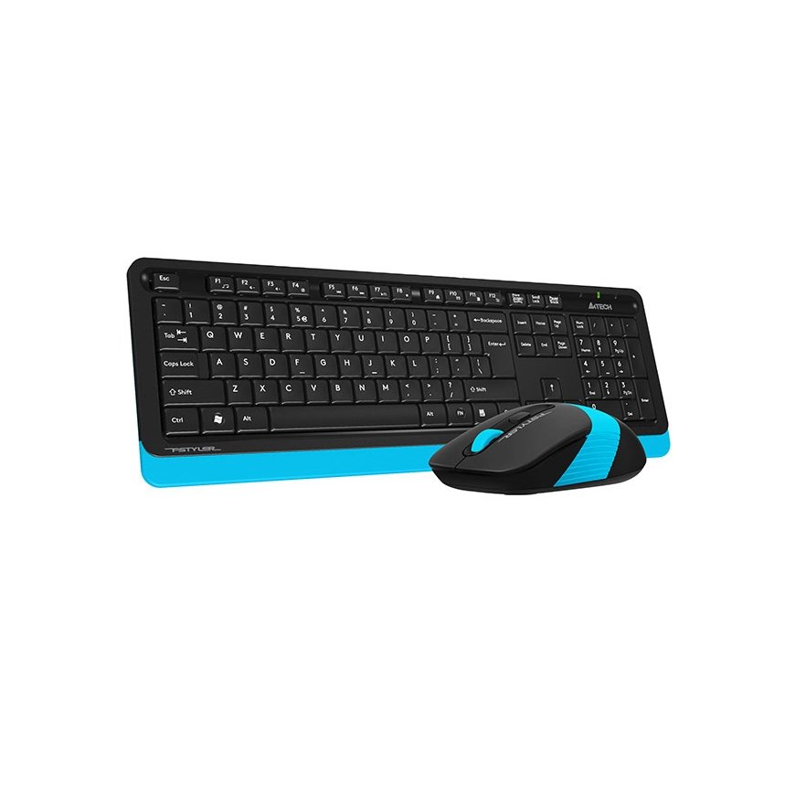 A4Tech Fstyler FG1010 tastatūra Pele iekļauta Birojs RF Bezvadu QWERTY Angļu Melns, Zils – 3