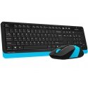 A4Tech Fstyler FG1010 tastatūra Pele iekļauta Birojs RF Bezvadu QWERTY Angļu Melns, Zils A4Tech Fstyler FG1010 tastatūra Pele iekļauta Birojs RF Bezvadu QWERTY Angļu Melns, Zils