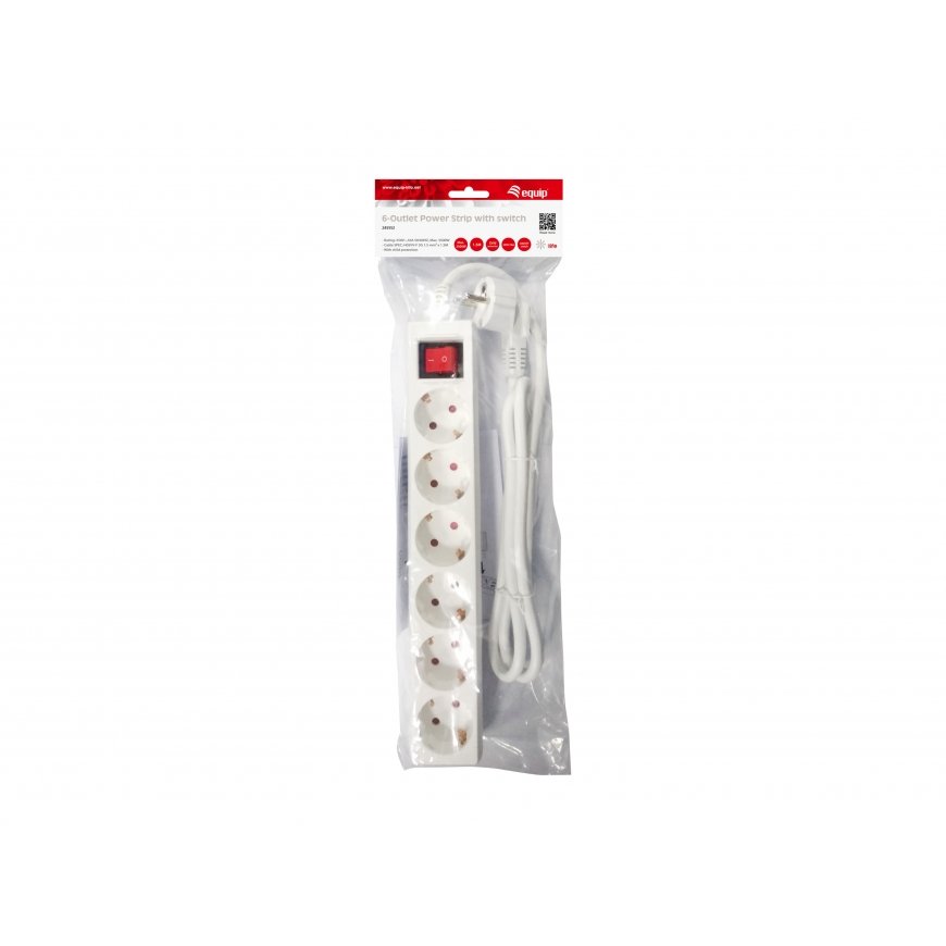 Equip 245552 power extension 1.5 m 6 AC outlet(s) Indoor White – 4