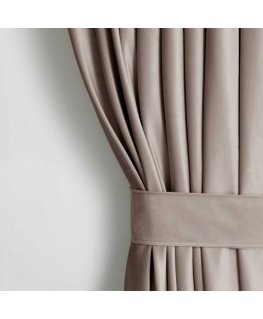 Verho VELVET väri tumma beige tyyli klassinen hopea silmukat materiaalityyppi - tekstiili sametti 140x270