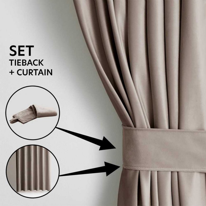 Verho VELVET väri tumma beige tyyli klassinen hopea silmukat materiaalityyppi - tekstiili sametti 140x270 – 3