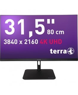 TERRA 3030234 monitori 80 cm (31.5") 3840 x 2160 pikseļi 4K Ultra HD LCD Melns