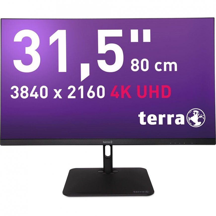 TERRA 3030234 PC lamekuvar 80 cm (31.5") 3840 x 2160 pikslit 4K Ultra HD LCD Must