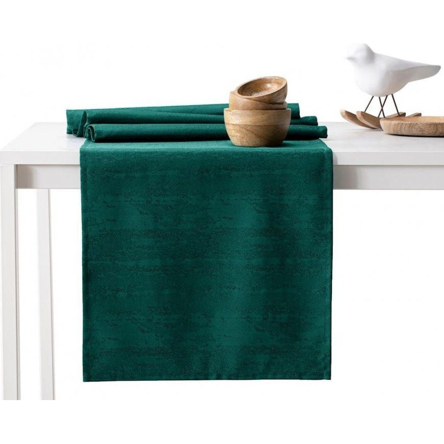 AmeliaHome Tablecloth Vesta bottle green 40x120