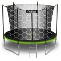 8 ft / 252 cm garden trampoline with inner net and Neo-Sport ladder
