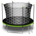 8 ft / 252 cm garden trampoline with inner net and Neo-Sport ladder