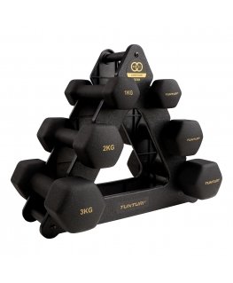 Tunturi 22CTSCL107 hantele Fiksēta smaguma hantele 12,3 kg 6 pcs