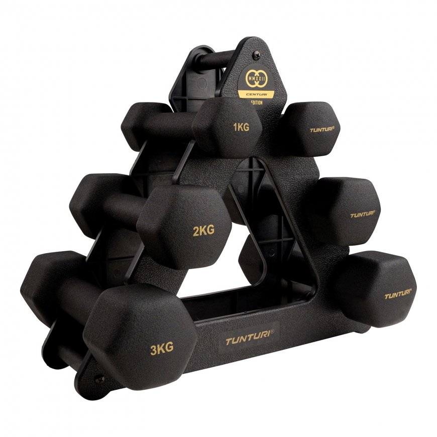 Tunturi 22CTSCL107 dumbbell Fixed-weight dumbbell 12.3 kg 6 pc(s)
