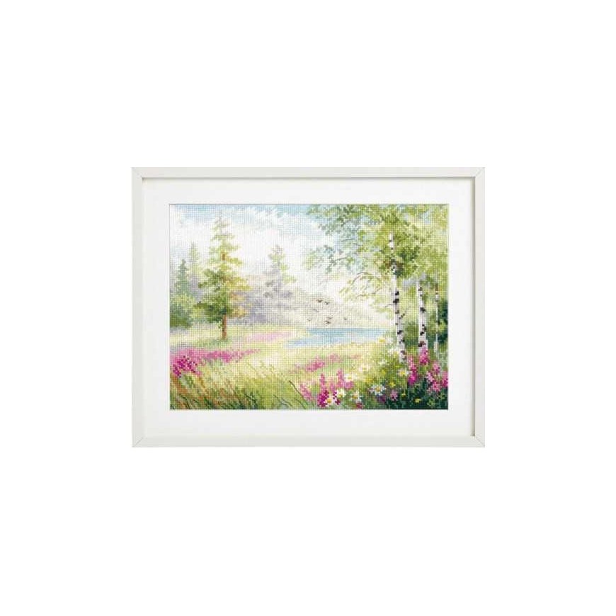 Beldizart Cross Stitch Kit "Blue Lake. Silence" S3-34