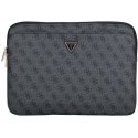 Bag Guess Sleeve 14" 4G Zipper Pocket Triangle Logo black