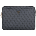 Bag Guess Sleeve 14" 4G Zipper Pocket Triangle Logo black